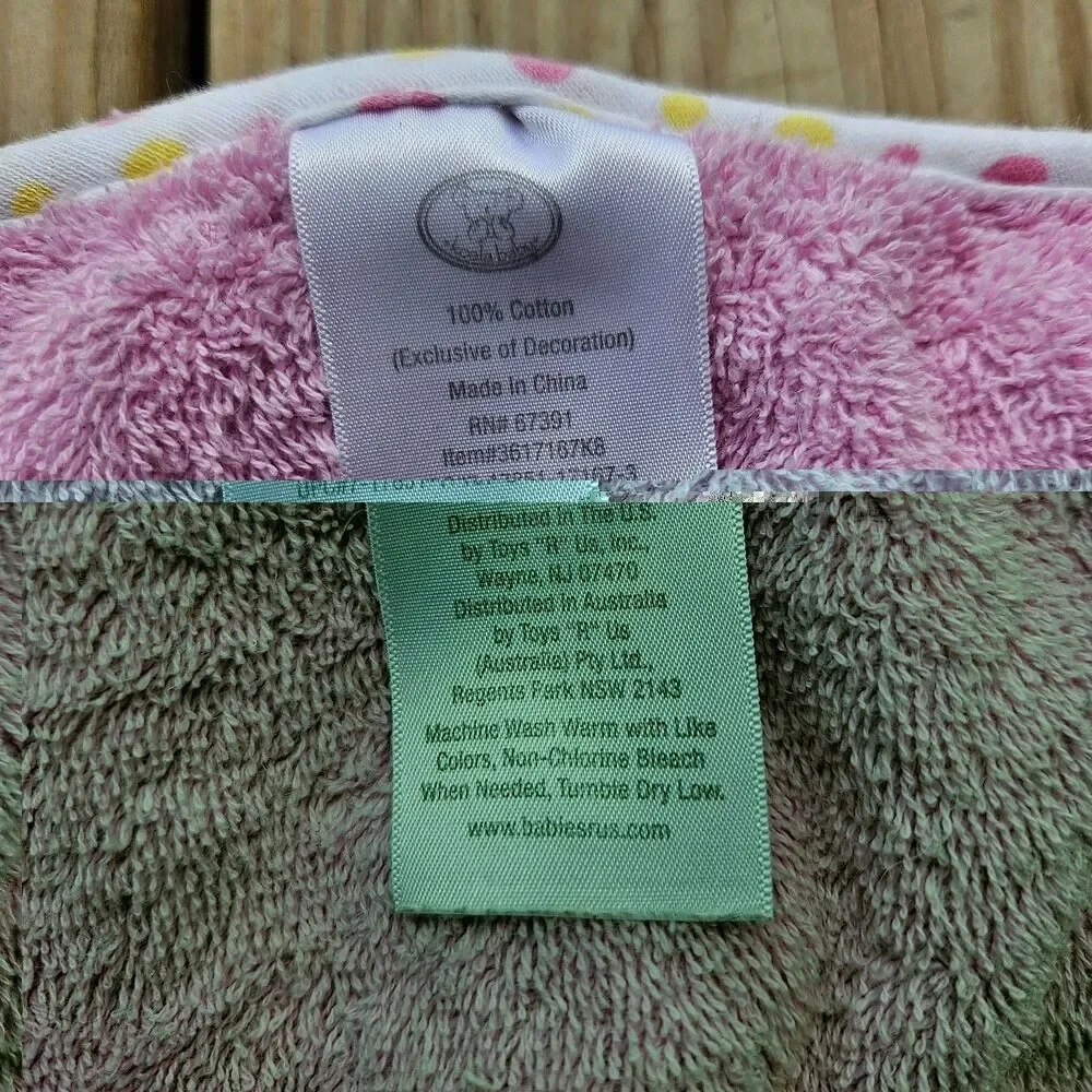Koala Baby Cotton Pink Octopus Embroidered Hooded Bath Towel